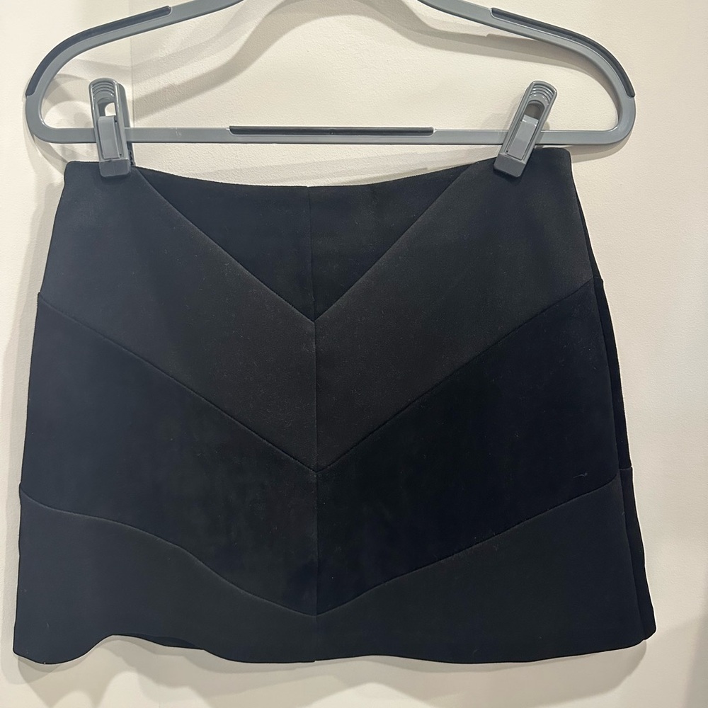Black mini skirt